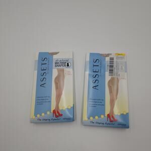 ASSETS by SPANX Bundle of Two High-Waist Mid-Thigh Super Control Shaper Size 2